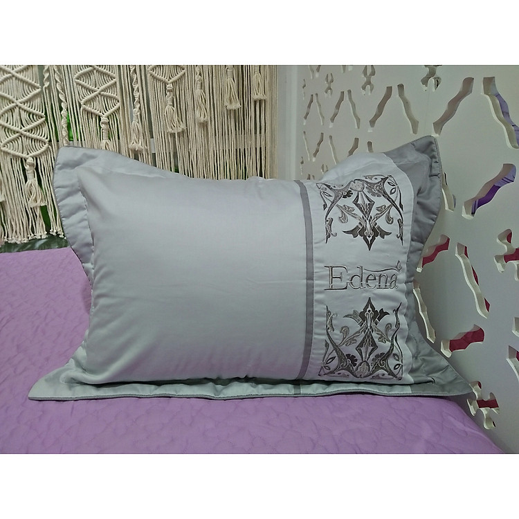Vỏ gối nằm Edena 45x65cm Cotton Solid - E342 (cái)