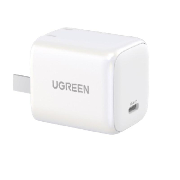 Ugreen 15328 20W Bộ sạc nhanh Nexode GaN USB type c PD3.0 qc4.0 Màu Trắng Chuẩn cắm US cd318 - Hàng chính hãng