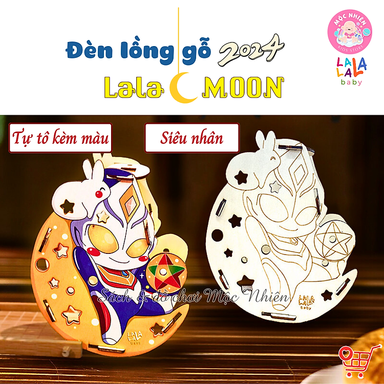 Lồng Đèn Gỗ Trung Thu DIY 2024 Chính hãng Tiết kiệm