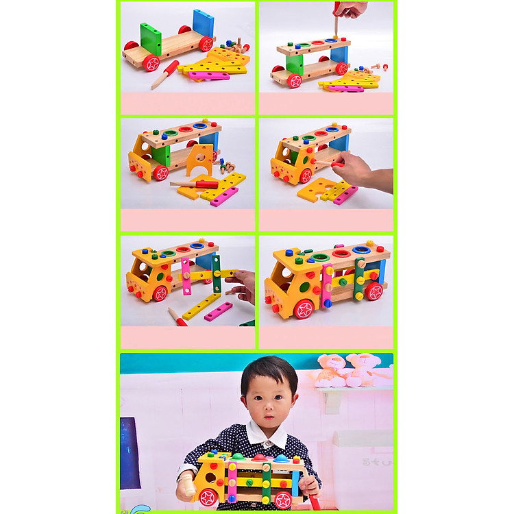 Bộ Đồ Chơi Lắp Ghép Xe Đập Bóng Chính hãng Tiết kiệm - Hình ảnh 4
