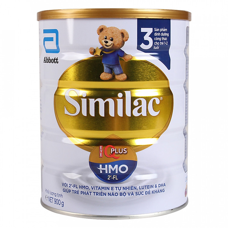 Sữa Bột Similac IQ Plus HMO số 3 hương Vanilla lon 900g
