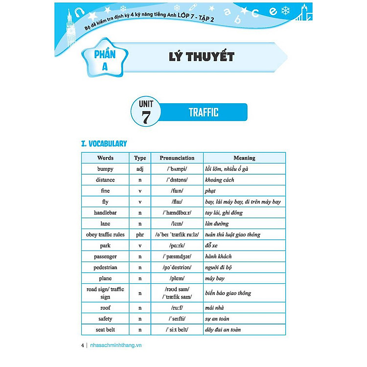 Global Success - Bộ Đề Kiểm Tra Định Kỳ 4 Kỹ Năng Tiếng Anh Lớp 7 - Tập 1 (Có Đáp Án) - Ảnh 6