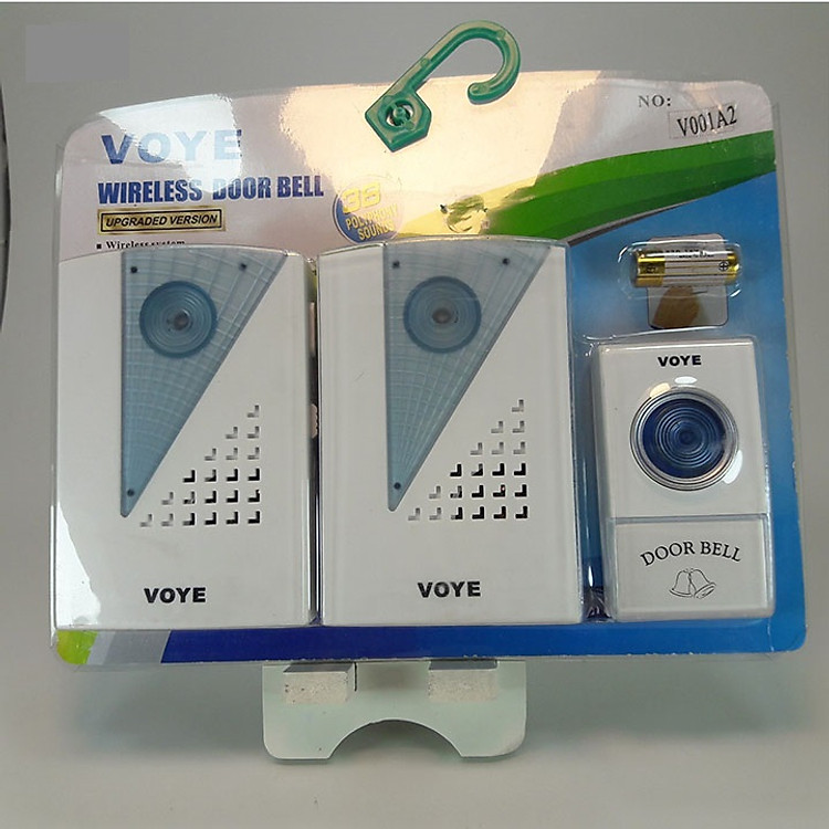 Chuông cửa đôi không dây dùng pin VoYe V001A2