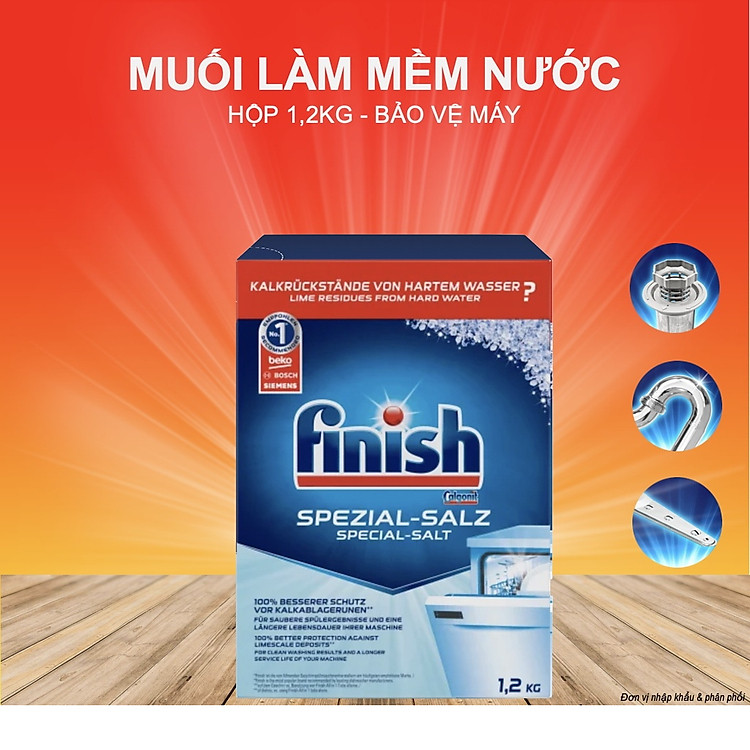 Viên rửa bát Finish Power Cube Nhật Bản (túi 150 viên) dành cho máy rửa bát