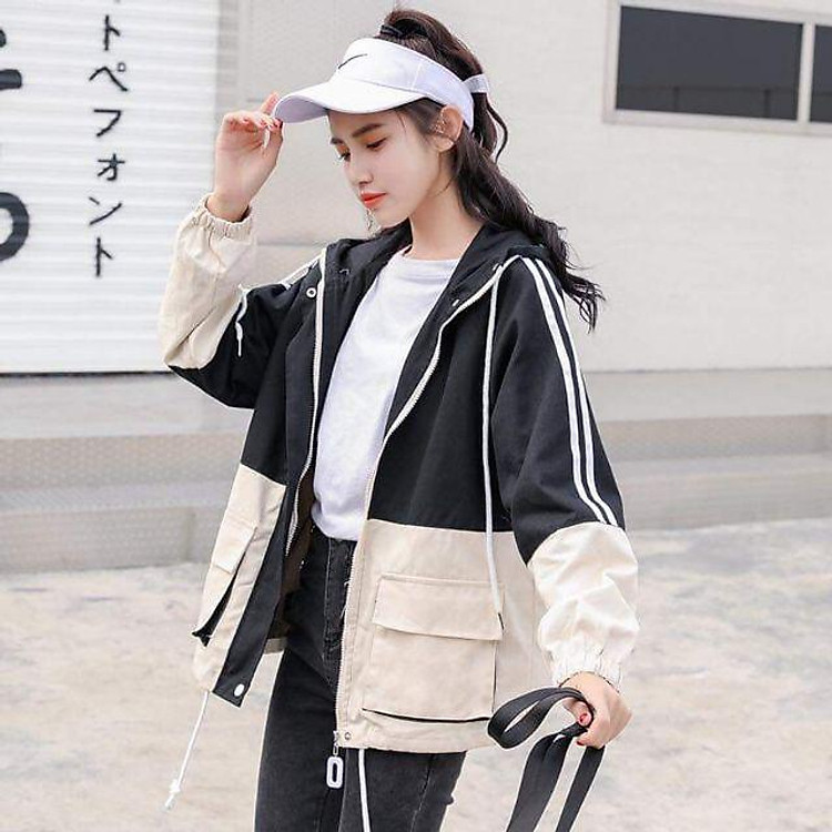 ÁO KHOÁC DÙ NỮ 2 LỚP CÓ NÓN