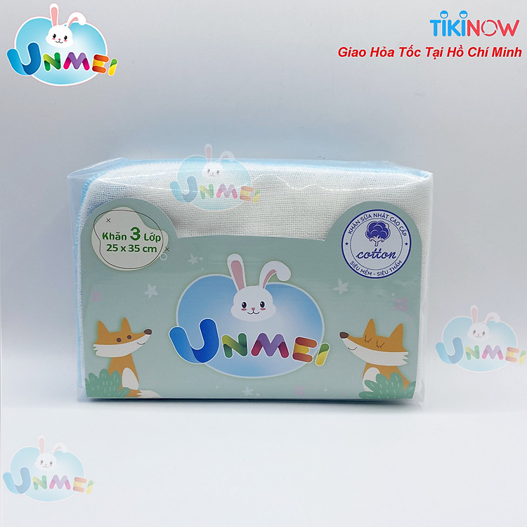 Mua Set 10 Khăn Sữa UNMEI cho Bé Chính hãng Tiết kiệm - Hình ảnh 3