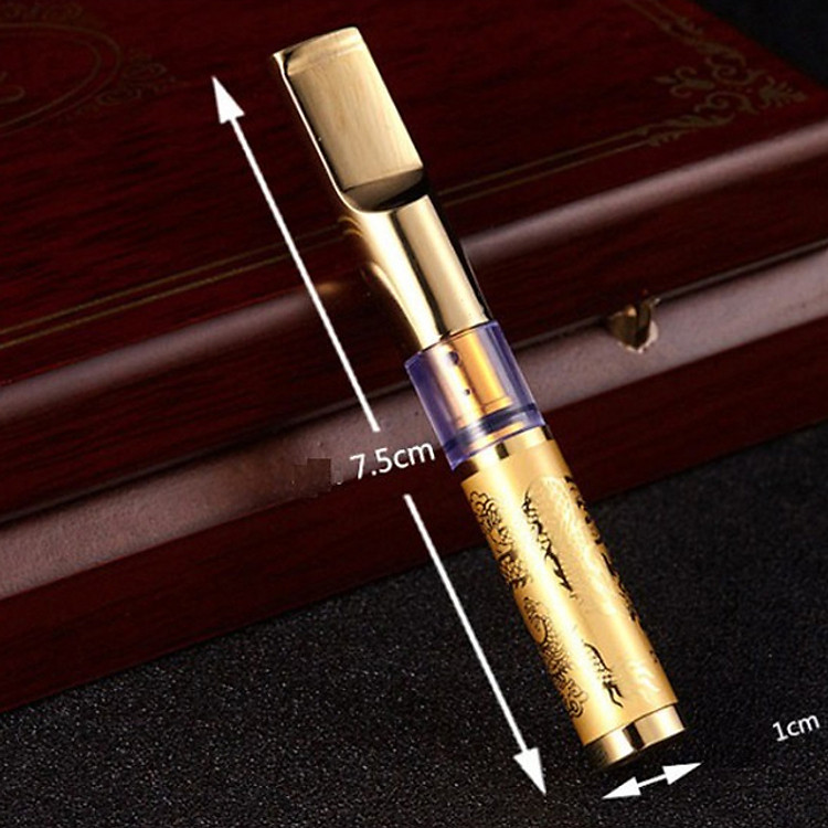 Tẩu Lọc Thuốc Cầm Tay Họa Tiết Hoa Văn Rồng ZB-337 - Ảnh 3