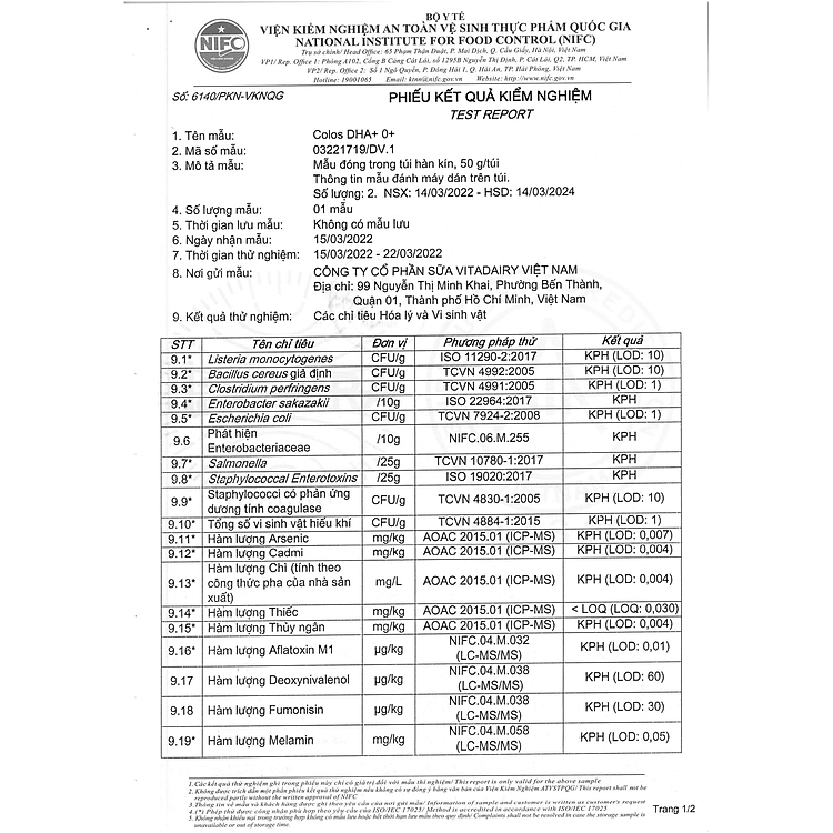 Sữa bột Colos DHA+ 800g Chất lượng Giá rẻ - Hình ảnh 5