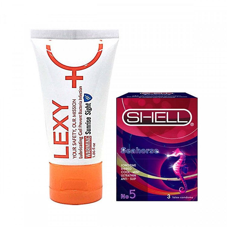 Gel Bôi Trơn Đức Nóng Ấm Lexy Warming (50ml) Tặng 1 hộp bao cao su nhỏ mát lạnh Shell Sea Horse ( 3 cái/ hộp)