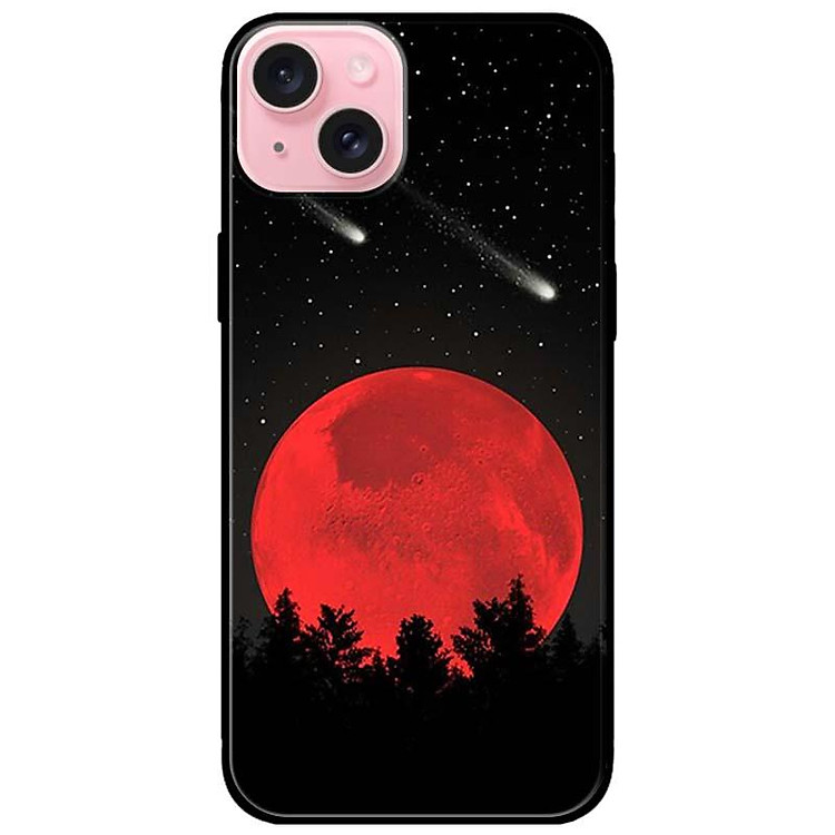 Ốp lưng dành cho Iphone 15 - Iphone 15 Plus - Iphone 15 Pro - Iphone 15 Pro Max - Mặt Trăng Đỏ - Hàng Chính Hãng