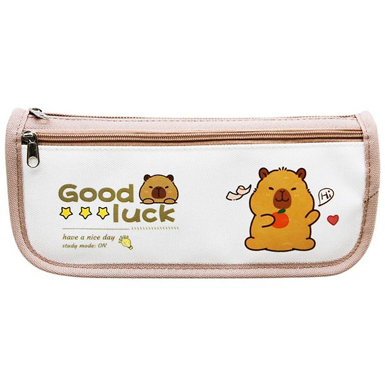 Bóp Viết Vải Capybara 9111 - Màu Nâu Nhạt - Ảnh 2