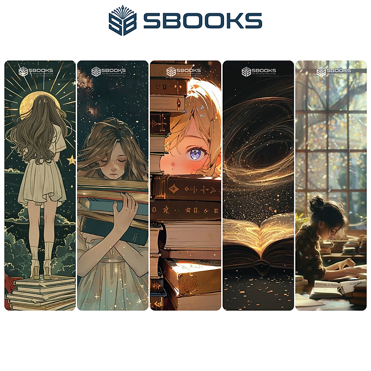 Bookmark Kẹp Sách Hoạ Tiết Sách Amazing (5 cái)