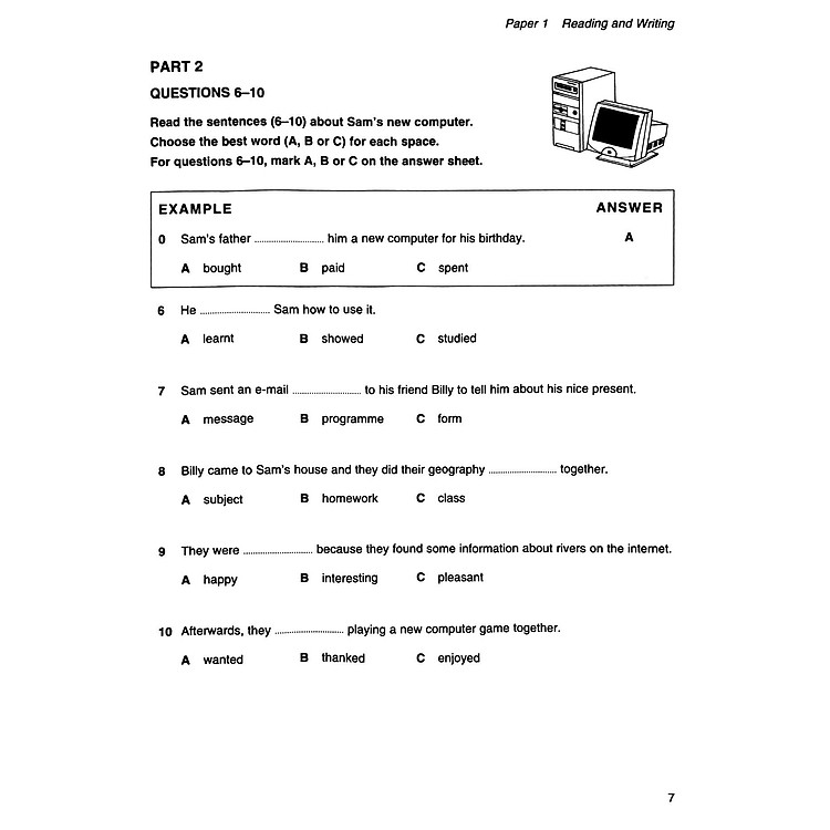 Cambridge Key English Test 3 with Answers - Ảnh 2