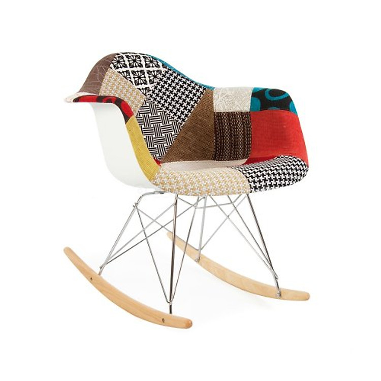 Ghế thư giãn Eames bập bênh thổ cẩm