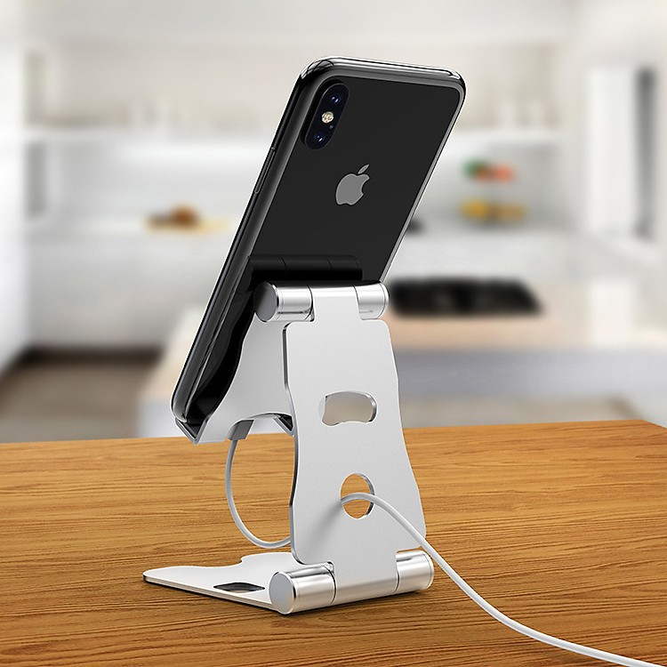 Giá Đỡ Để Bàn Điện Thoại Di Động, Máy Tính Bảng Hợp Kim Nhôm Cao Cấp - 02 Vị Trí Điều Chỉnh Góc Nhìn