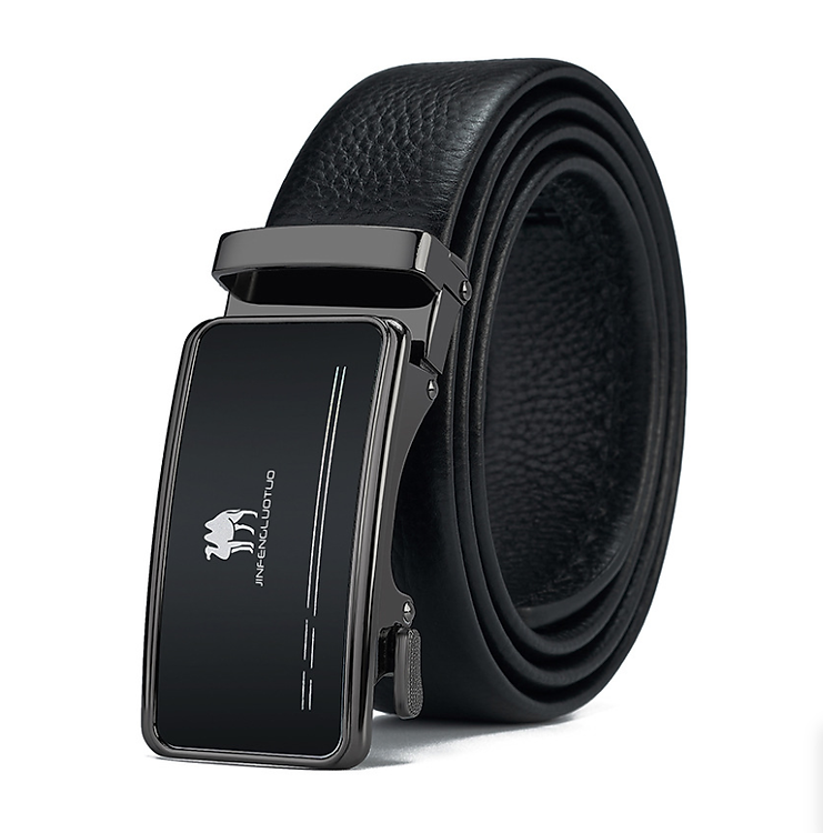 Thắt lưng nam da bò nguyên chất mặt khóa tự động hợp kim cao cấp