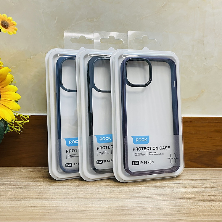 Ốp lưng dành cho iPhone 14 Rock viền màu- Hàng chính hãng