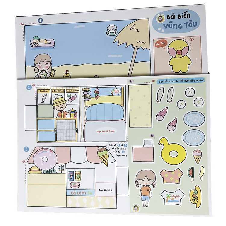 Bộ Tranh Tương Tác Cô Tiên Xanh Chính hãng Ưu đãi - Hình ảnh 5