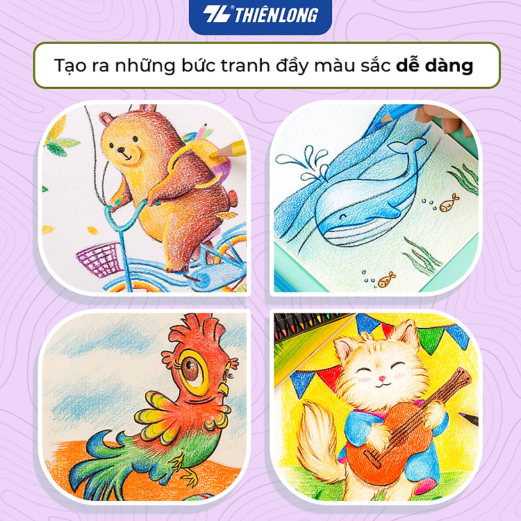 Bút chì 12 màu hai đầu - Thiên Long Colokit (12 chiếc) - Ảnh 7