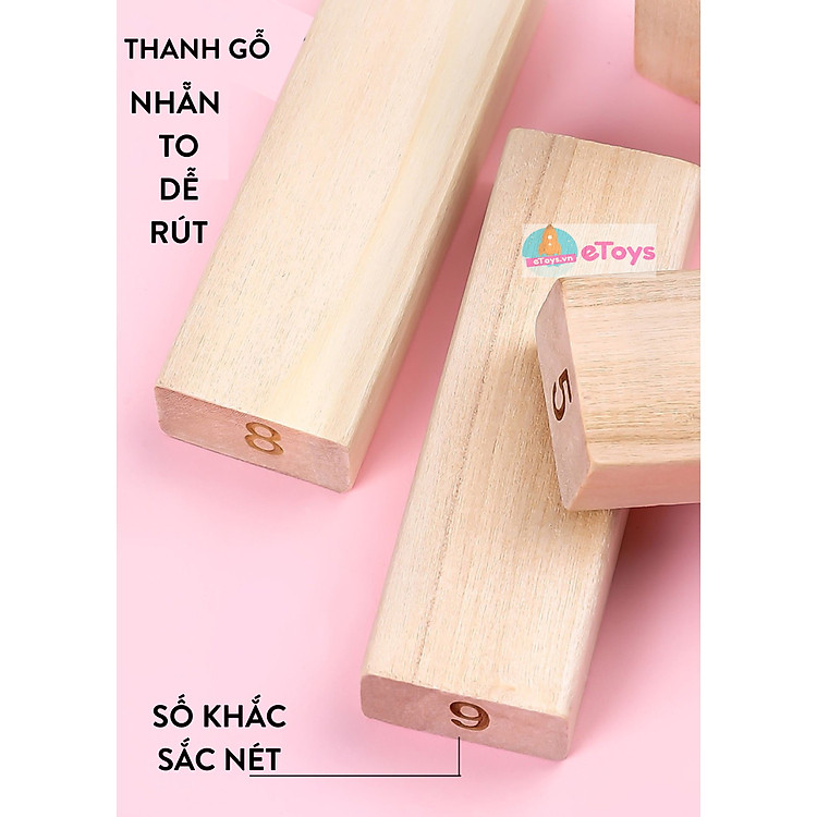 Rút gỗ domino lớn cho bé Chính hãng Ưu đãi - Hình ảnh 4