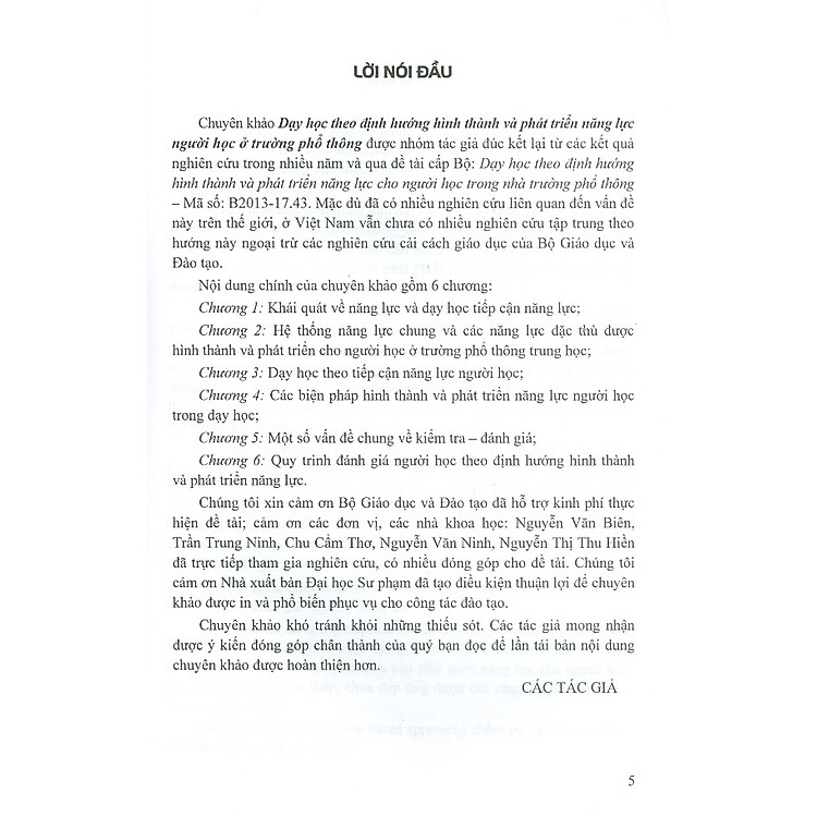 Dạy Học Theo Định Hướng Hình Thành Và Phát Triển Năng Lực Người Học Ở Trường Phổ Thông - Ảnh 5