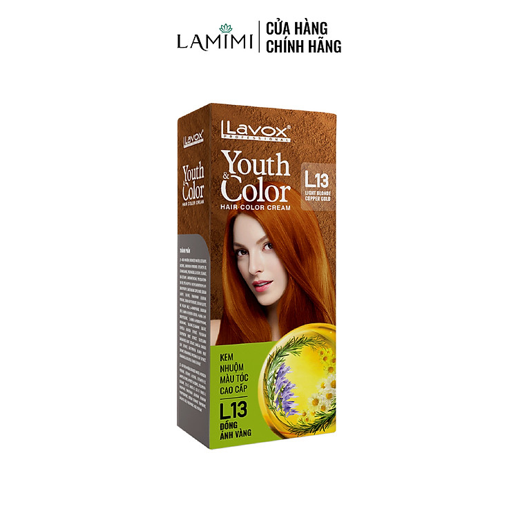 Kem Nhuộm Tóc Thời Trang Youth & Color Lavox 60ml - Nhuộm Tóc Tại Nhà (Kèm Bao tay & Oxy Trợ Nhuộm) Lamimi Chính Hãng