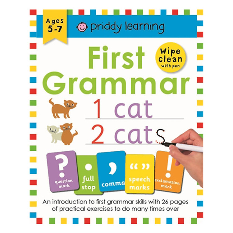 Sách First Grammar: Wipe Clean Workbooks