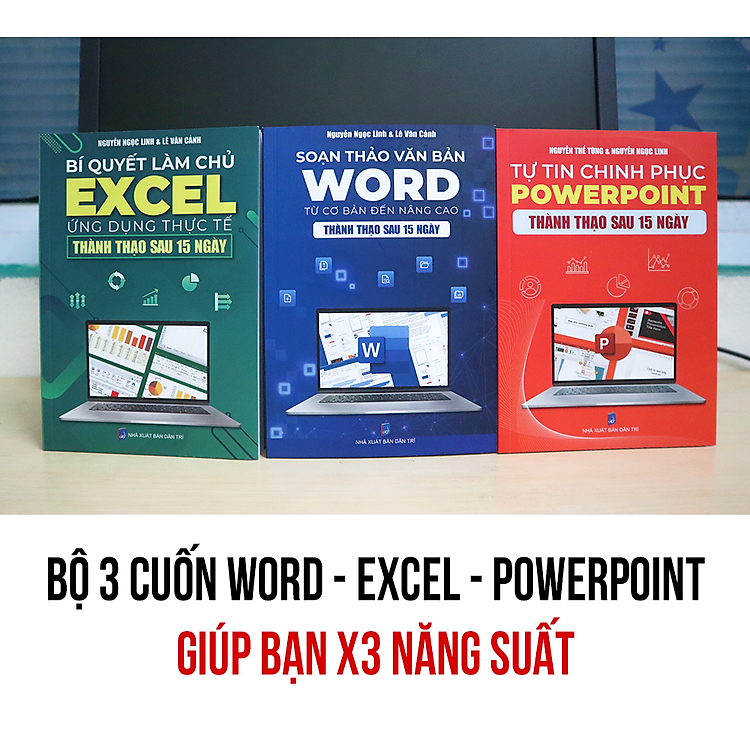 Word - Excel - Powerpoint: Bộ 3 Cuốn Tin Học Văn Phòng Từ Cơ Bản Đến Nâng Cao - Ảnh 4