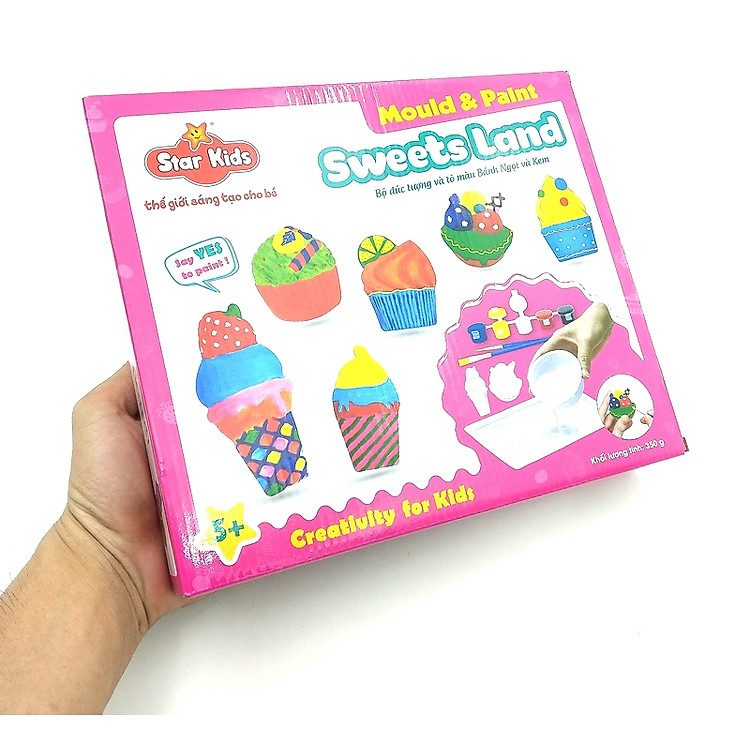 Bộ Đúc Tượng Và Tô Màu Bánh Ngọt Chính hãng Giá tốt - Hình ảnh 3