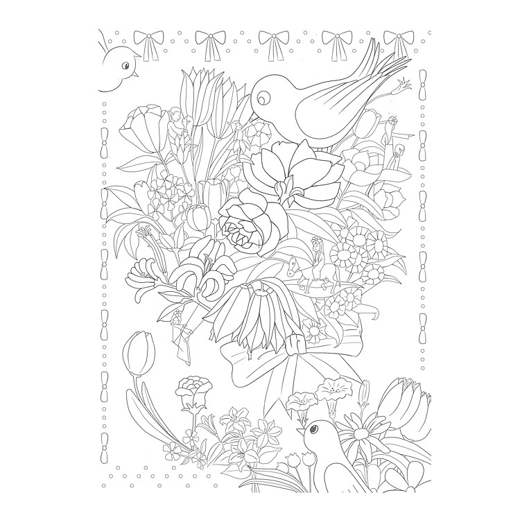 Trăm Hoa Đua Nở (Tô Màu Dành Cho Người Lớn) - Ảnh 5