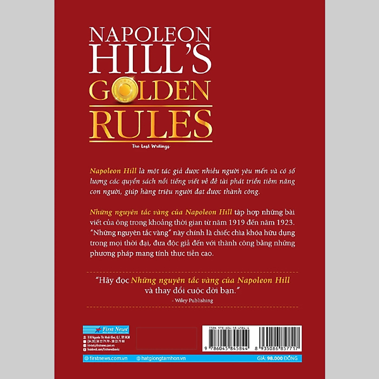 Những Nguyên Tắc Vàng Của Napoleon Hill (Tái Bản 2023) - Ảnh 3