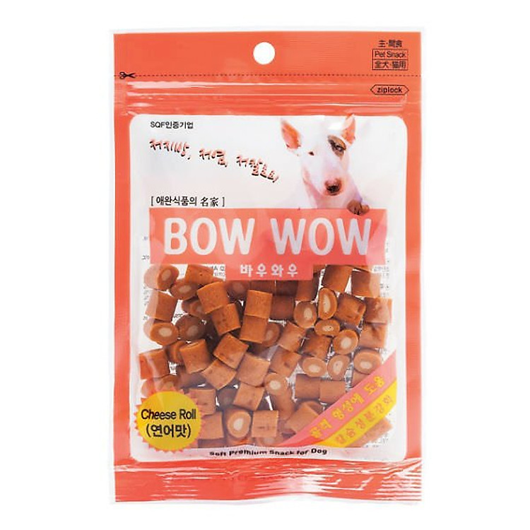 Phô Mai Cuộn Thịt Gà Bowwow RL-CK-120 (120g)