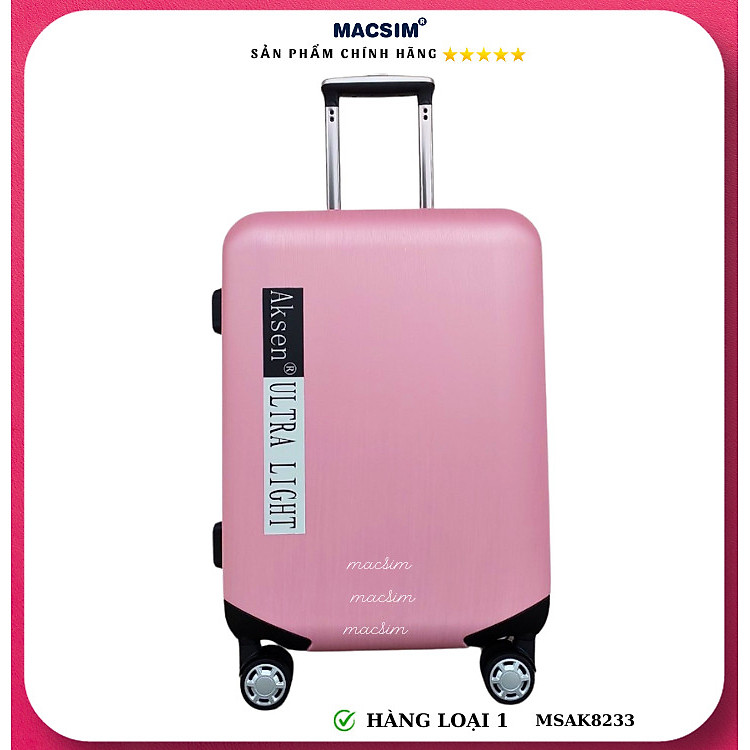 Vali cao cấp Macsim Aksen hàng loại 1 MSAK8233 cỡ 20inch-màu hồng