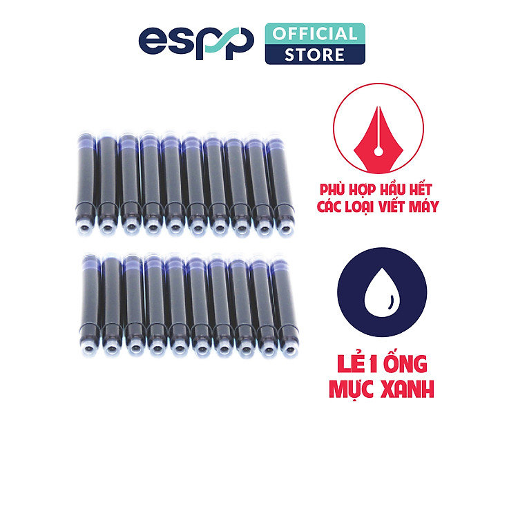 Ống Mực Viết Máy Xanh HELIX (20 ống)