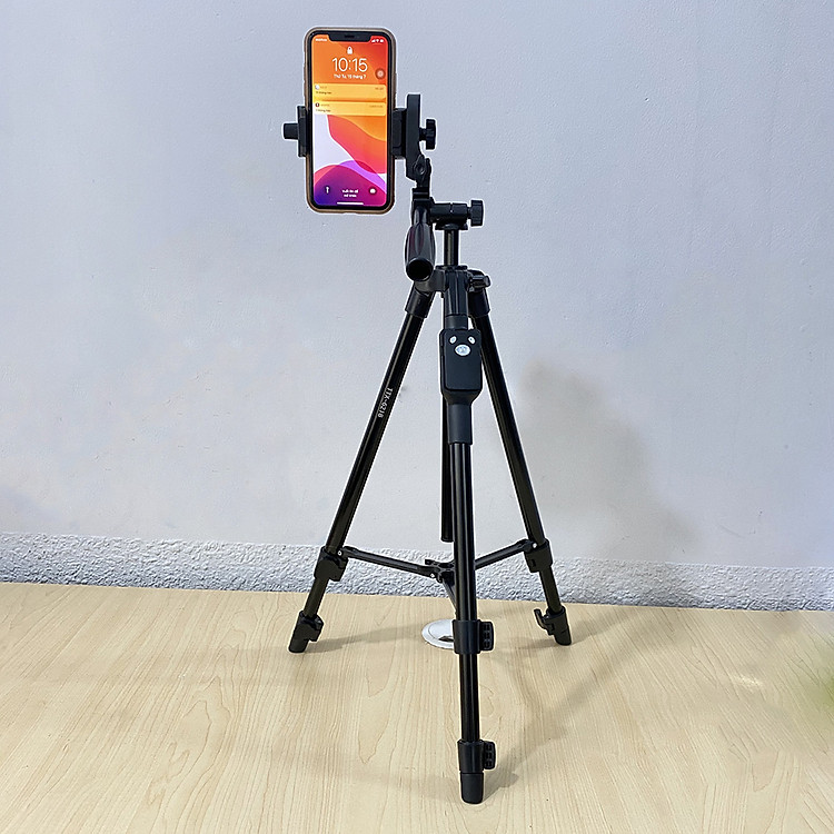 Chân đế tripod dùng cho điện thoại và máy ảnh Selfiecom TTX-6218 - Có Remote chụp ảnh và túi đựng tiện lợi - Hàng chính hãng