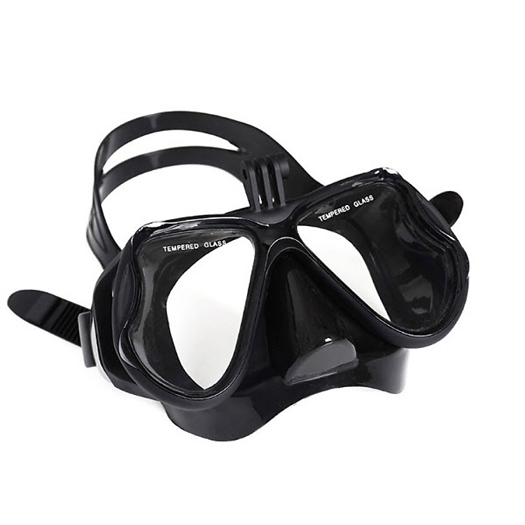 Mặt Nạ Lặn Kính Cường Lực YESURE chất liệu Polycarbonate chống hơi nước, viền và deaay đeo silicon tạo cảm giác thoải mái khi đeo , chống tia UV có chân gắn Gopro