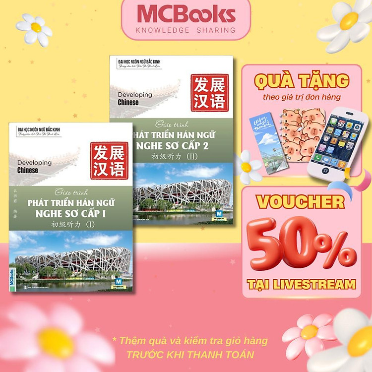 Giáo trình Phát triển Hán ngữ Nghe Sơ cấp 1 + Sơ Cấp 2