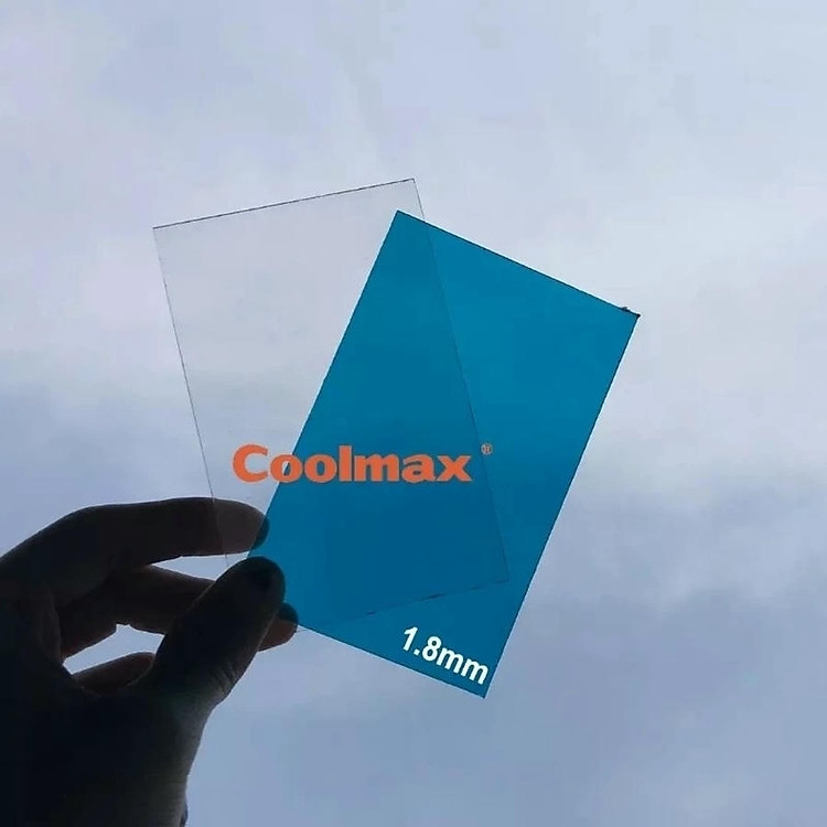 Tấm poly đặc Coolmax 1,8ly, khổ rộng 1,22m - tấm lợp lấy sáng - tấm nhựa trong suốt
