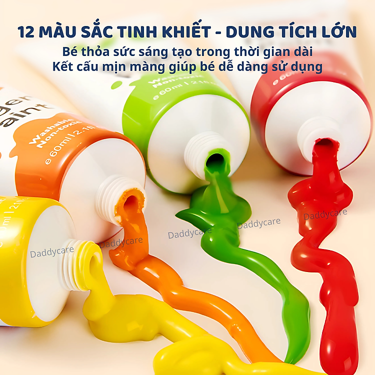Bộ màu Finger Paint Mideer an toàn cho bé Chính hãng Ưu đãi - Hình ảnh 5
