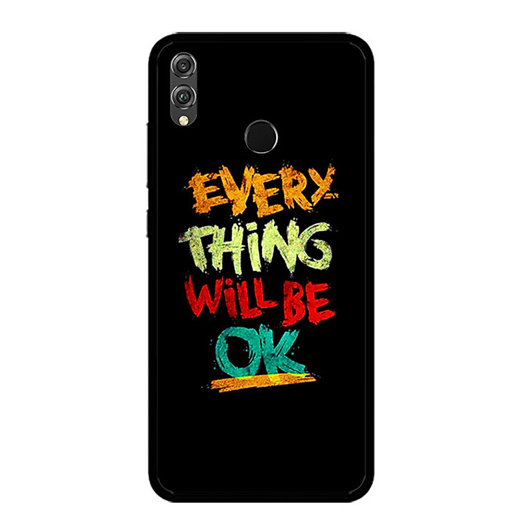 Ốp lưng cho điện thoại Huawei Honor 8X - 0198 EVERYTHINGOK - Viền TPU dẻo - Hàng Chính Hãng