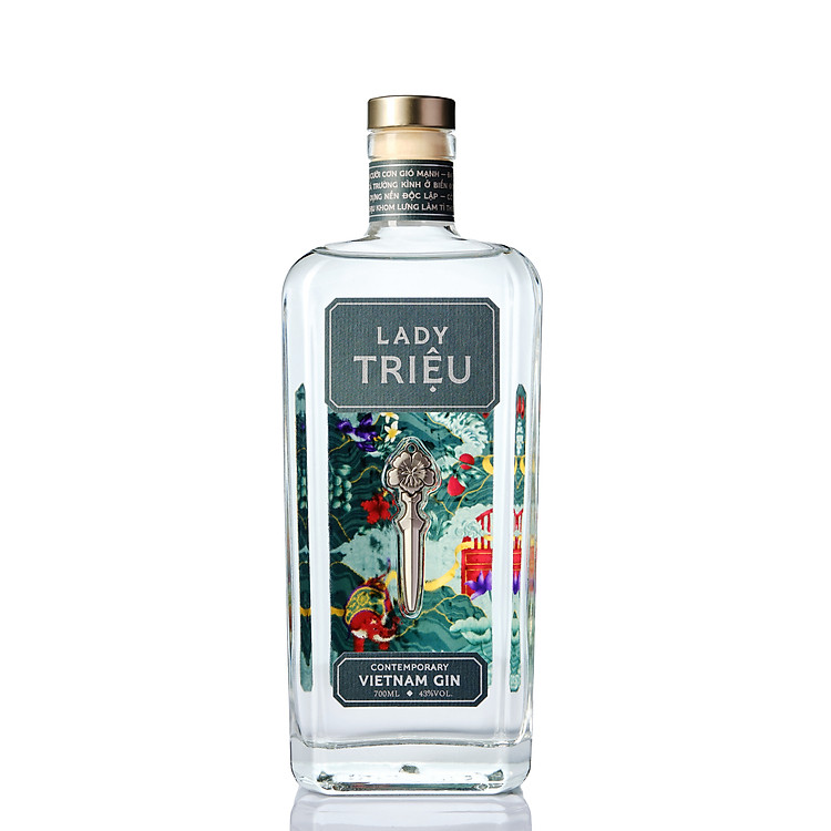 Rượu Lady Triệu Contemporary Việt Nam Gin 43% 1x0.7L