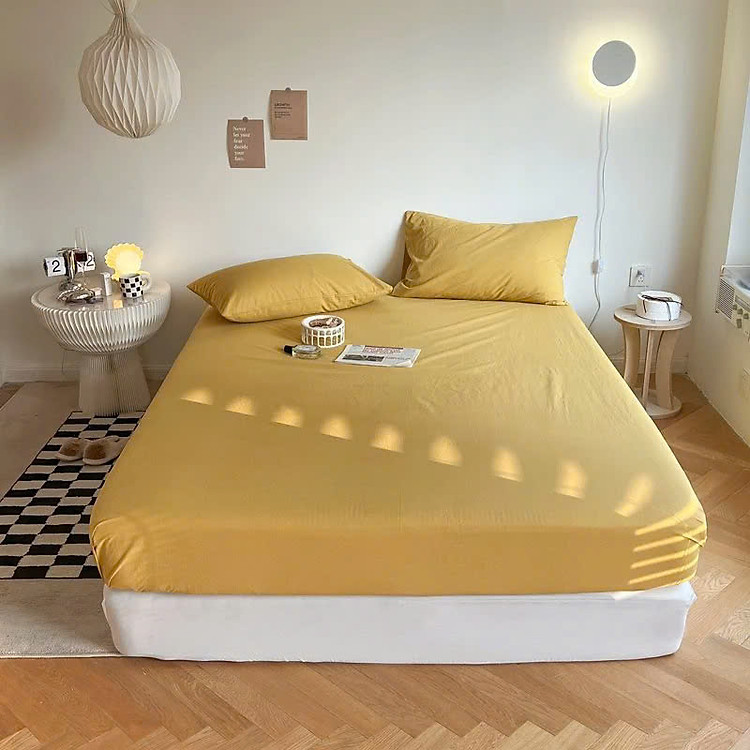 Bộ Ga Gối Cotton Đũi Tici Cao Cấp Nhiều Màu