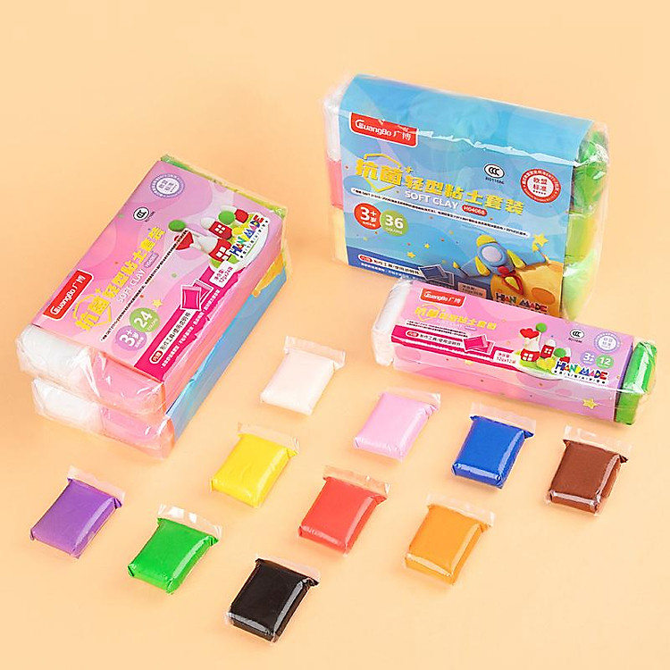 Vỉ 24 Đất Nặn Tự Khô GuangBo Chính hãng Giá rẻ - Hình ảnh 5