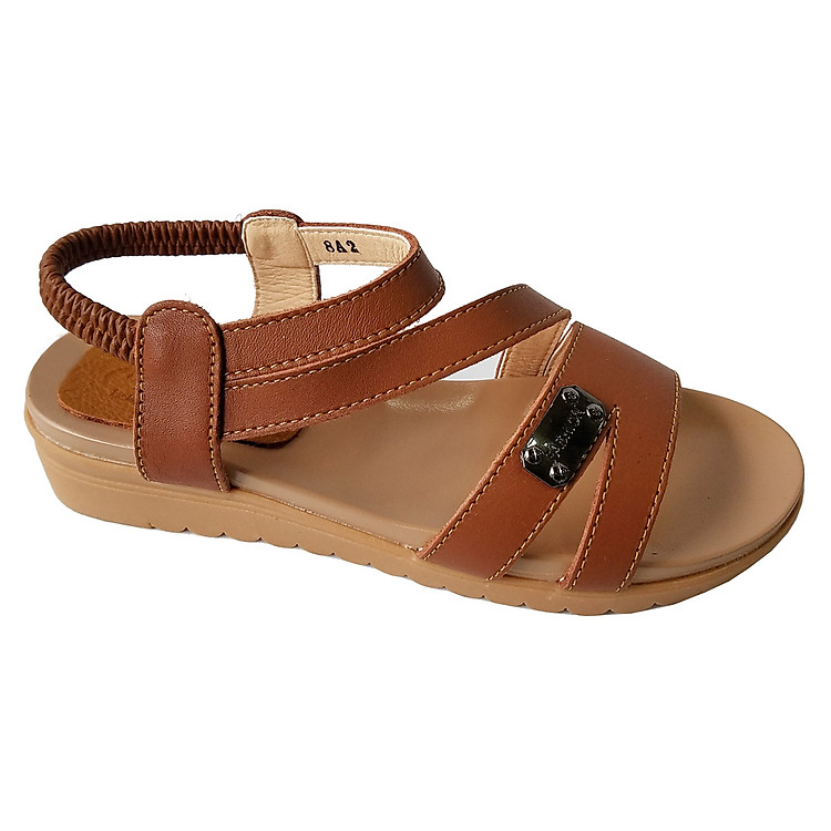 Giày Sandal Nữ BIGGBEN Da Bò Thật SDN42
