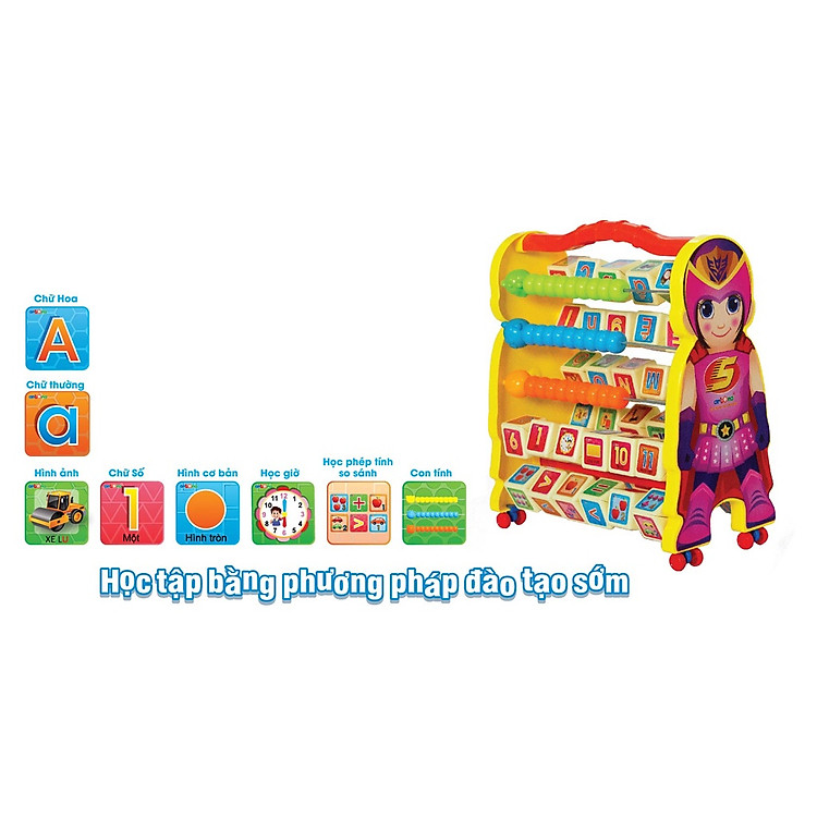 Bảng chữ số đa năng Antona - Xanh/hồng Chính hãng Giá rẻ - Hình ảnh 3