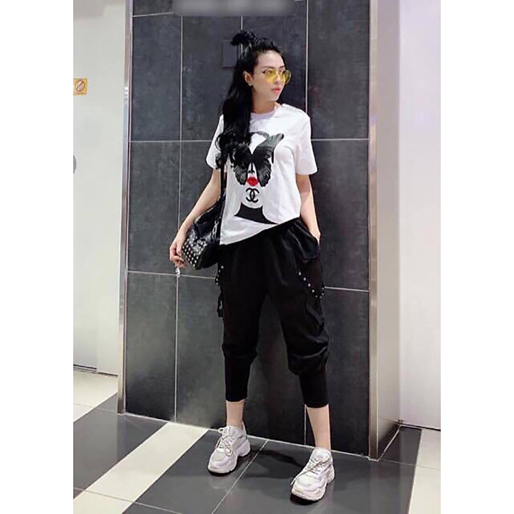 Quần jogger nữ phối dây cực hot