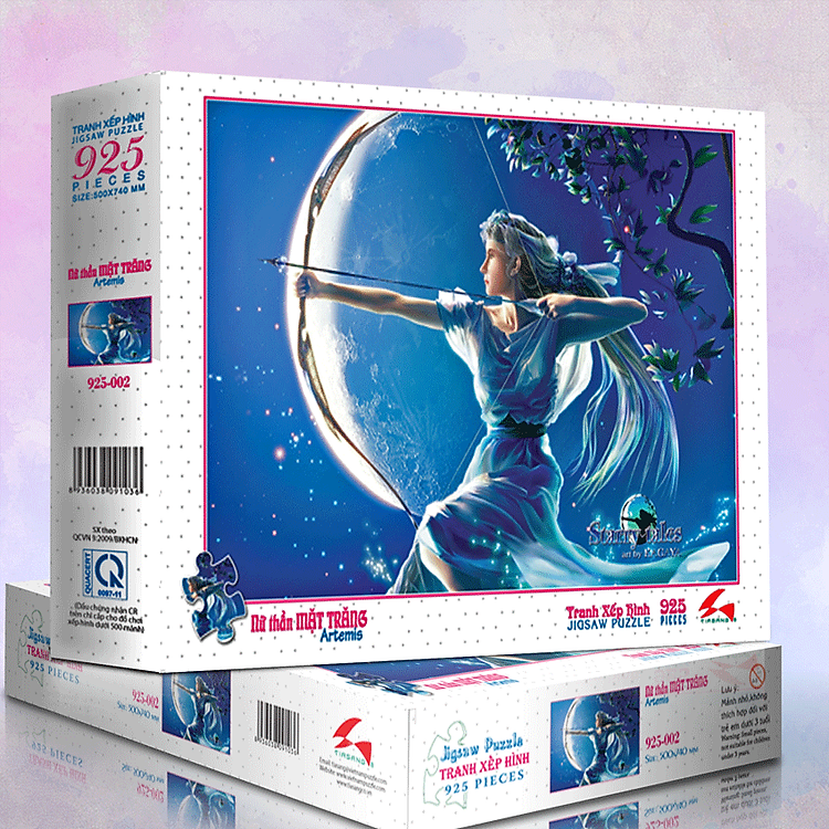 Tranh xếp hình Nữ thần mặt trăng Chính hãng Giá rẻ - Hình ảnh 2