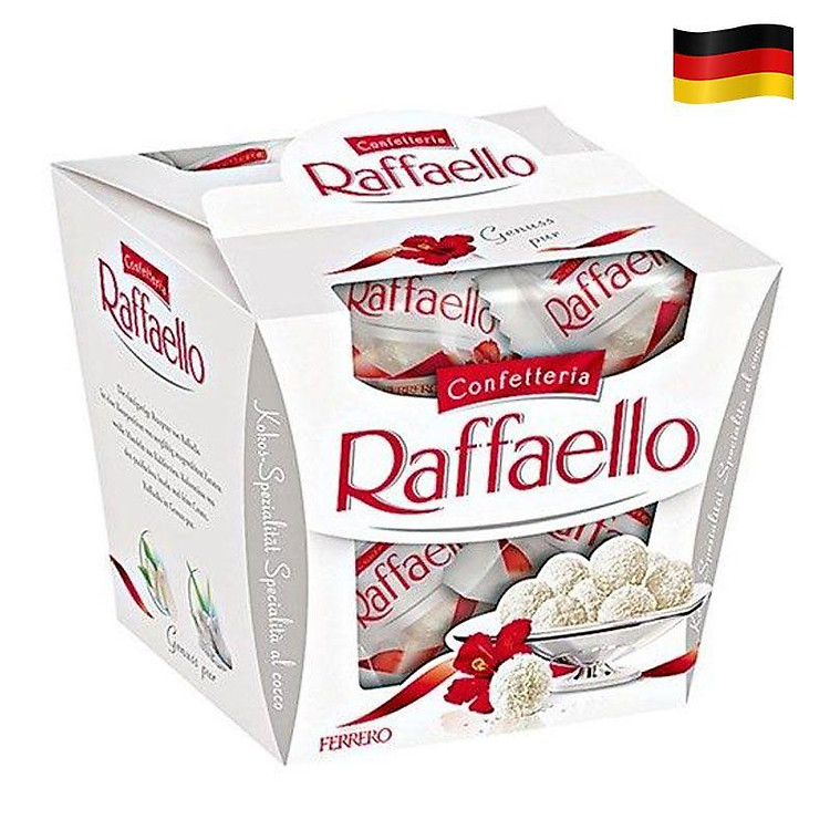 Socola Phủ Dừa Hạnh Nhân Raffaello Hộp 150G (15 Viên x 10G)