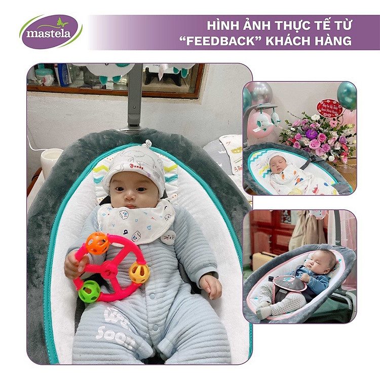 Ghế rung cho bé sơ sinh Mastela Chính hãng Ưu đãi - Hình ảnh 4