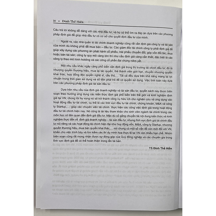 Định Giá Doanh Nghiệp Và Tài Sản - TS. Đinh Thế Hiển - Ảnh 4